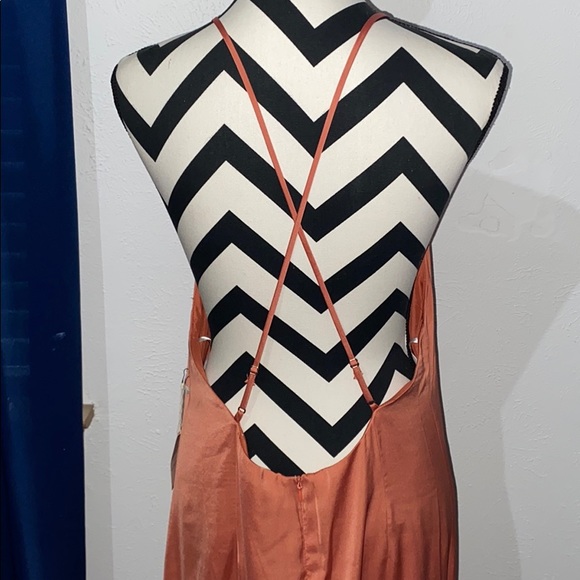 NEW**Rose Gold Maxi Dress - Picture 4 of 7